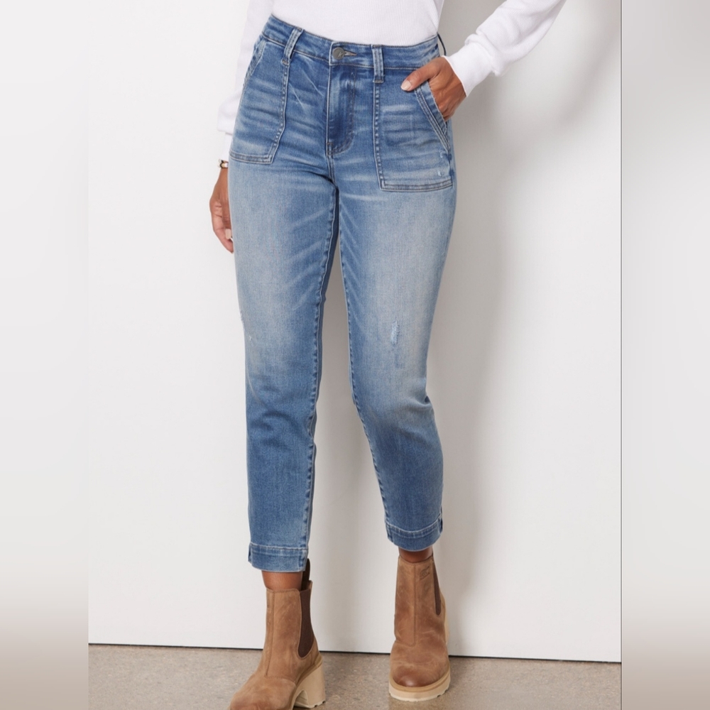 Womens jeans Kut straight high rise Reece